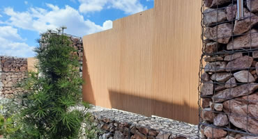 WPC drevo-plastové plotové dosky na mieru farba Ceder